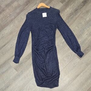 Chic Maternity Midnight Blue Midi Dress